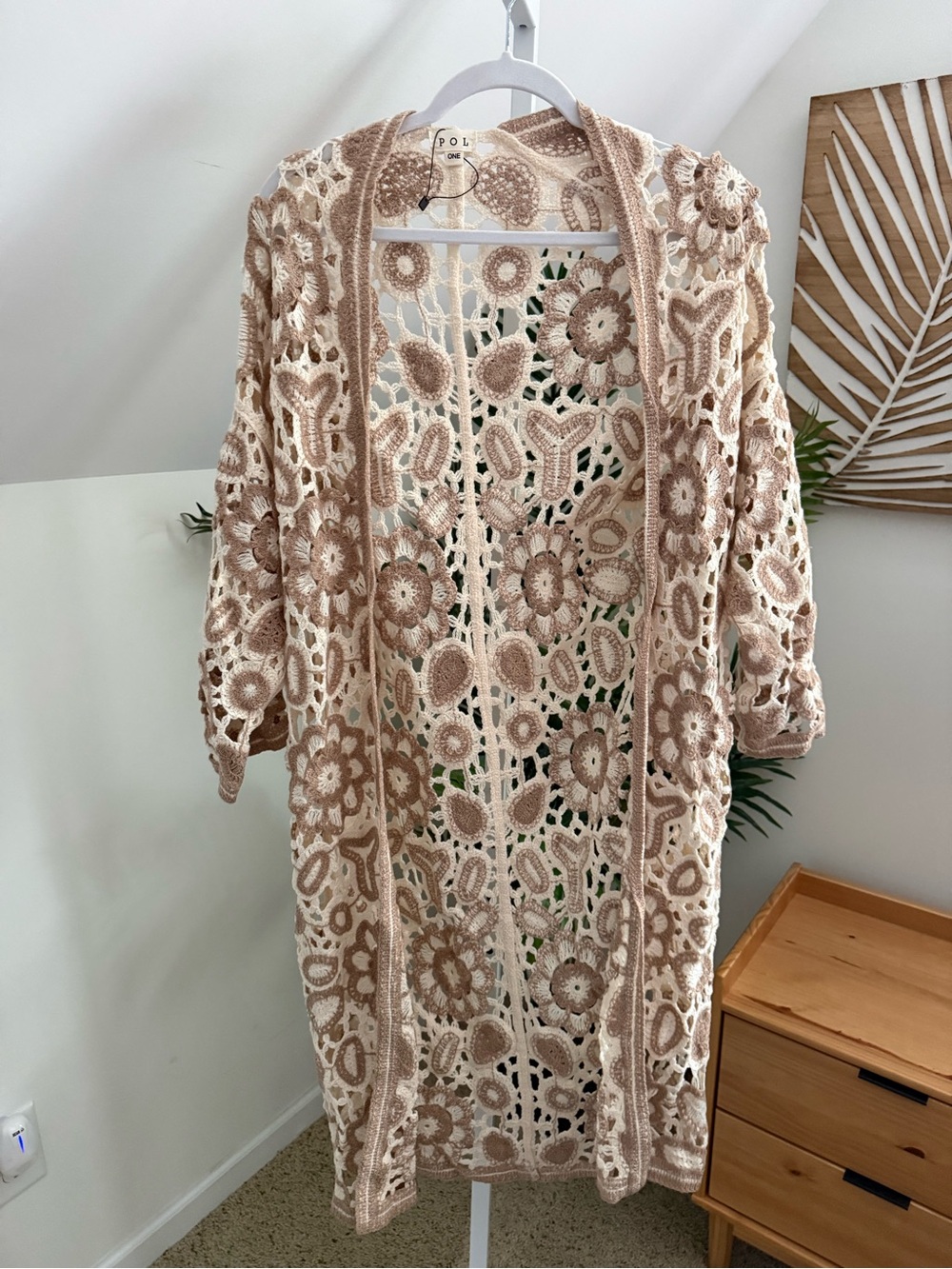 POL Crochet Flyaway Cardigan - One Size - Picture 2 of 3